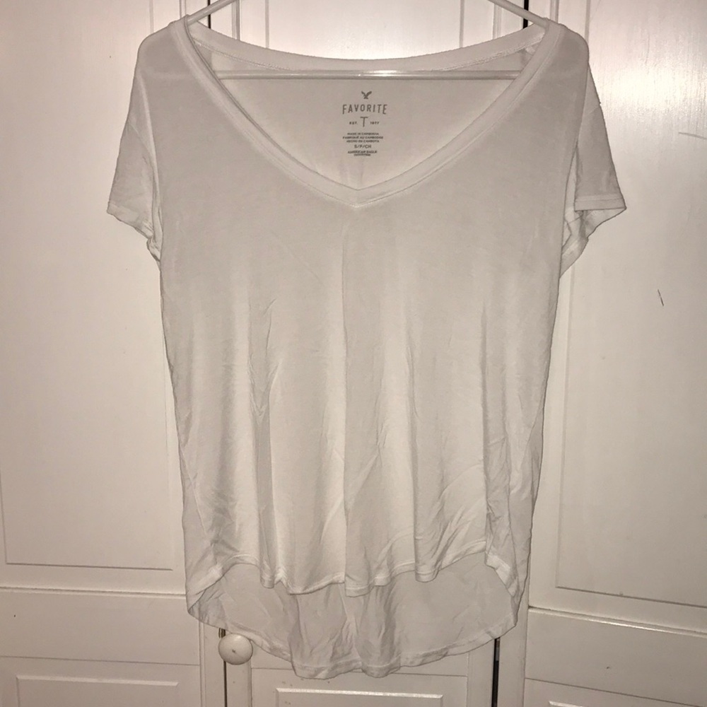 American Eagle Soft and Sexy White V-Neck